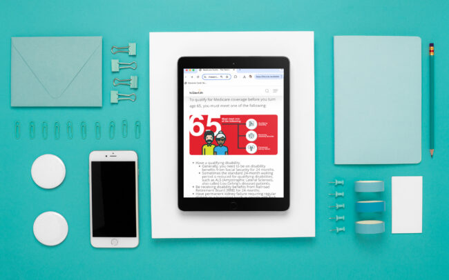 Simplified Medicare Information with Clear Visual Elements